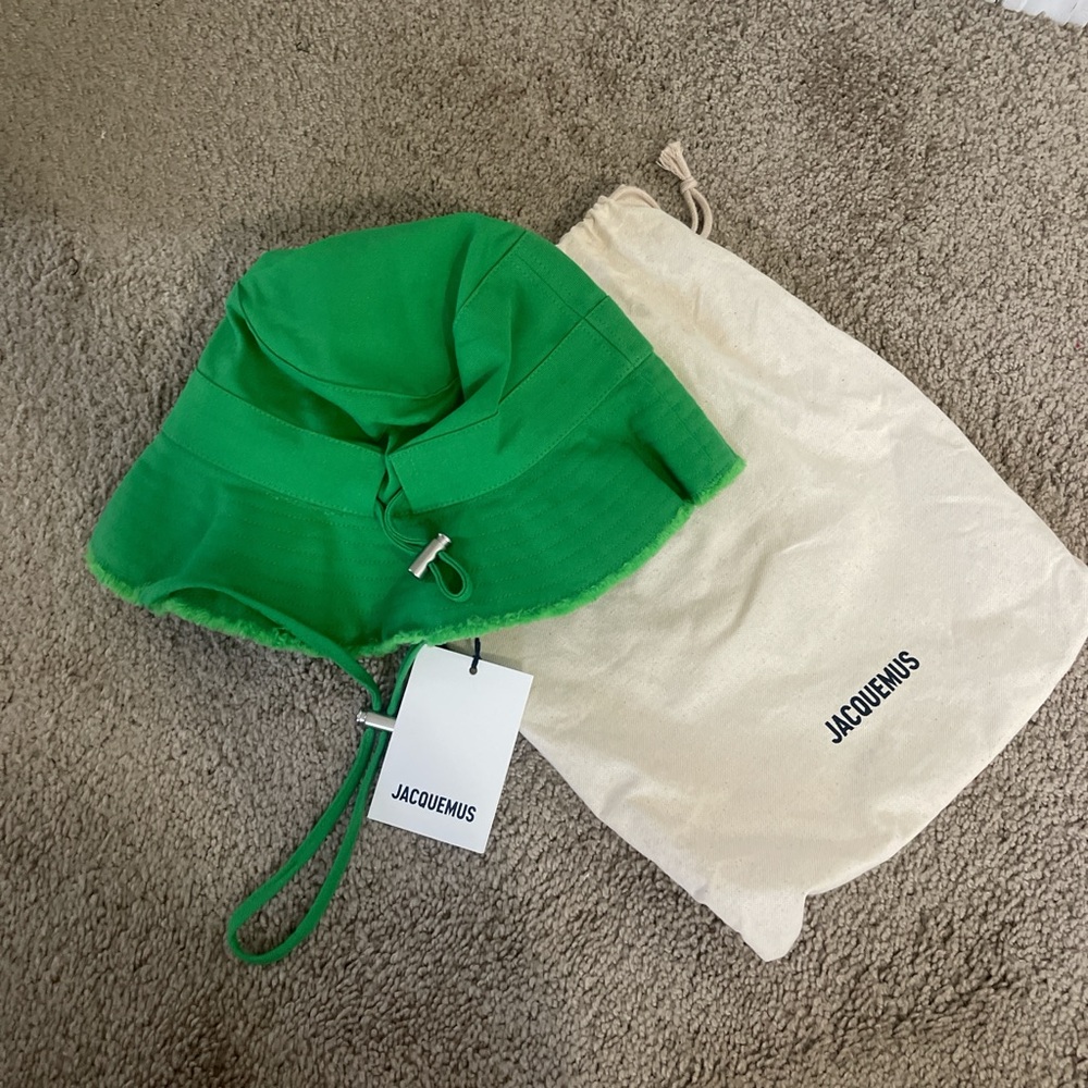 Jacquemus green bucket hat